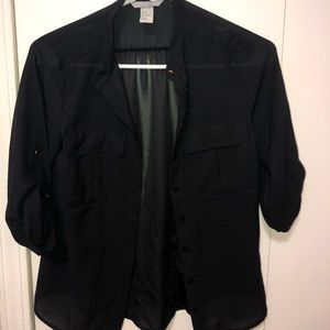 H&m black blouse